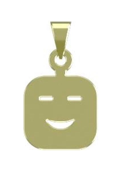14 Ayar Altın Emoji Kolye Ucu 1 Gr, KC13317 Kodlu