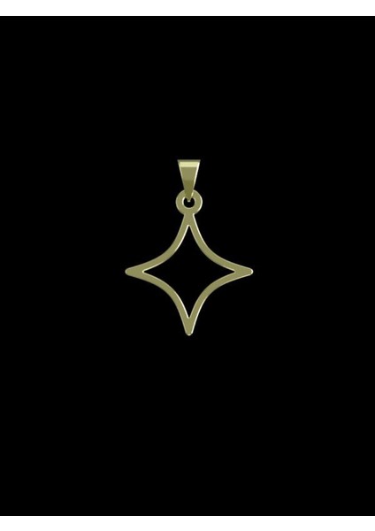 14 Ayar Altın Yıldız Kolye Ucu 1 Gr, KC15464 Kodlu
