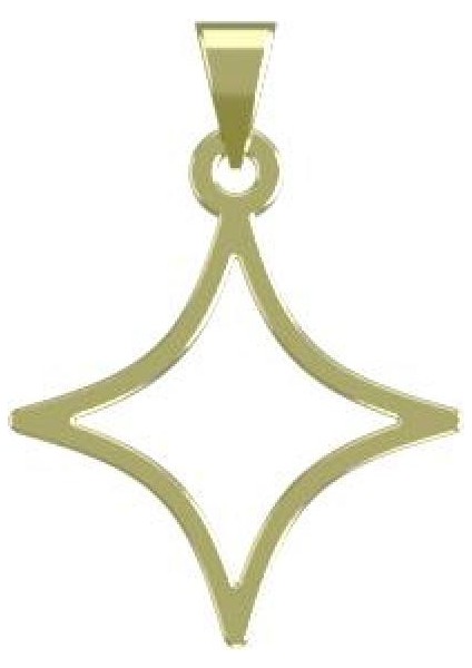 14 Ayar Altın Yıldız Kolye Ucu 1 Gr, KC15464 Kodlu