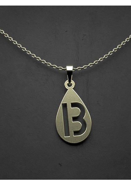 14 Ayar Altın B Harfi Kolye Ucu 1 Gr, KC12850 Kodlu