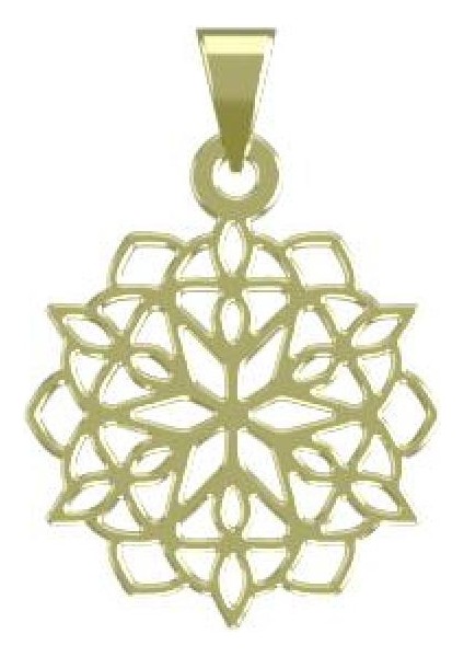 14 Ayar Altın Eslimi Kolye Ucu 1 Gr, KC13076 Kodlu