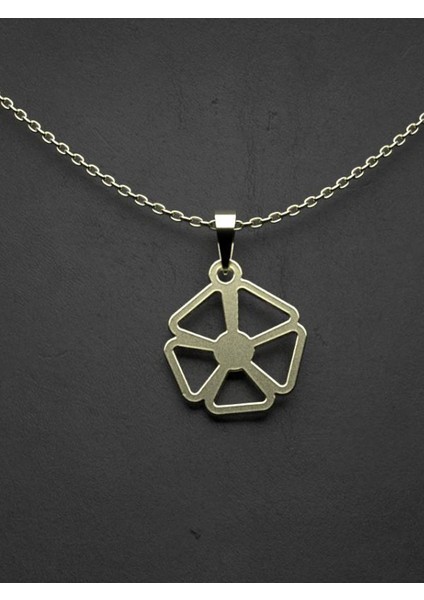 14 Ayar Altın Çiçek Kolye Ucu 1 Gr, KC13107 Kodlu