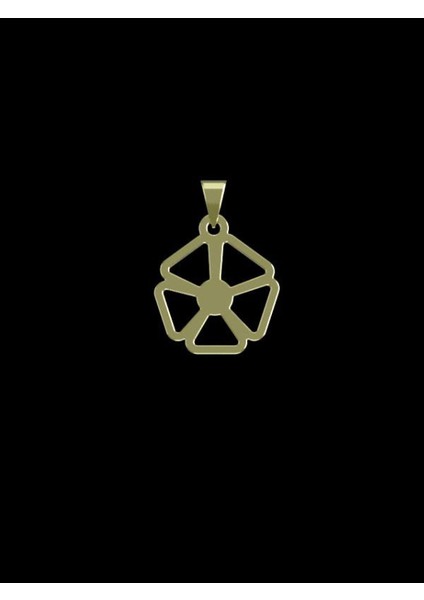 14 Ayar Altın Çiçek Kolye Ucu 1 Gr, KC13107 Kodlu