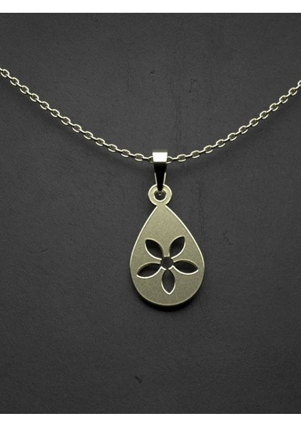 14 Ayar Altın Çiçek Kolye Ucu 1 Gr, KC13260 Kodlu