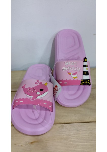 Yazlık Kız Çocuk Silikon Rahat Taban Günlük Terlik