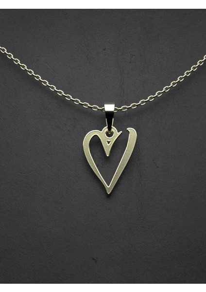 14 Ayar Altın Kalp Kolye Ucu 1 Gr, KC17520 Kodlu