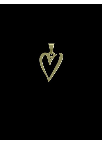 14 Ayar Altın Kalp Kolye Ucu 1 Gr, KC17520 Kodlu