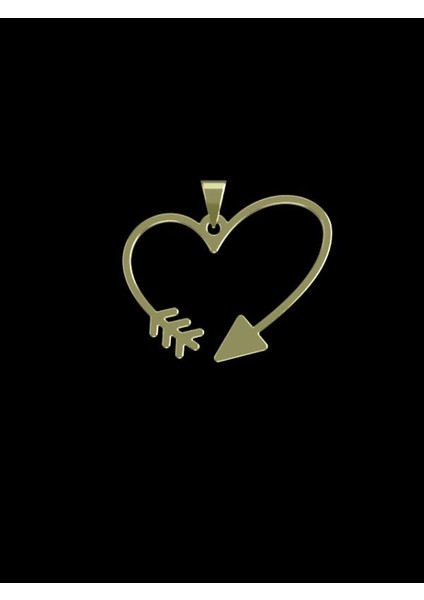 14 Ayar Altın Kalp Kolye Ucu 1 Gr, KC17788 Kodlu
