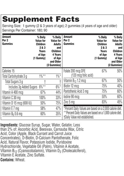 Kids Trolls Multivitamin Gummy Kids Vitamins 180 Tablet fiyatları