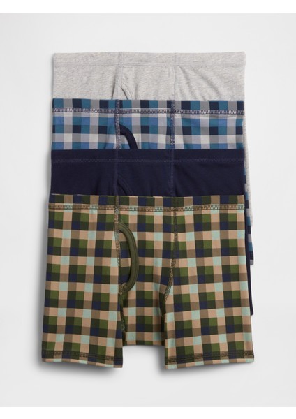 Erkek Çocuk Çok Renkli Boxer Şortları (4'lü)