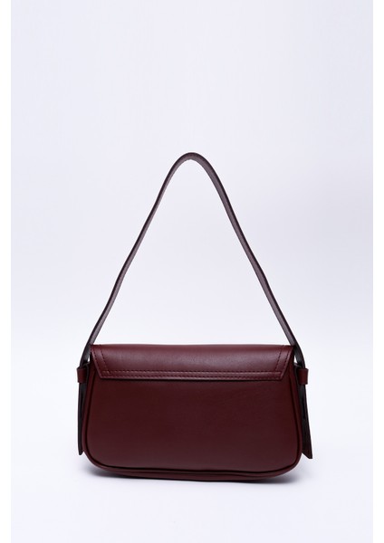 Bordo Shk150 Suni Deri Astarlı Çıtçıtlı Ayarlanabilir Askılı El, Kol ve Omuz Çantası fırsatları