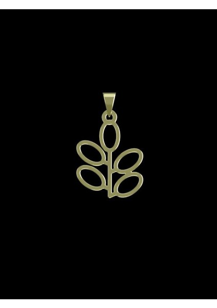 14 Ayar Altın Yaprak Kolye Ucu 1 Gr, KC16008 Kodlu