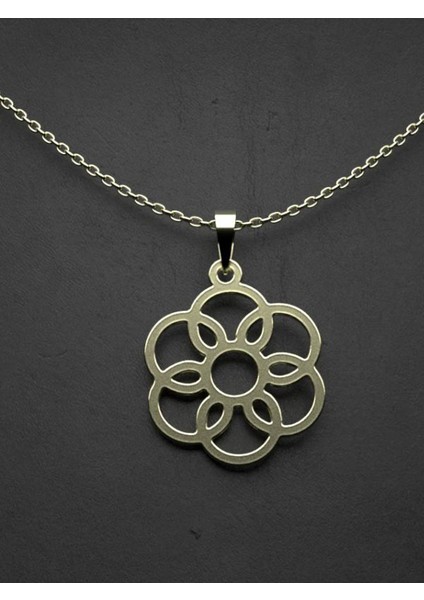 14 Ayar Altın Çiçek Kolye Ucu 1 Gr, KC12067 Kodlu