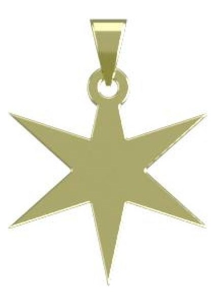 14 Ayar Altın Yıldız Kolye Ucu 1 Gr, KC15507 Kodlu