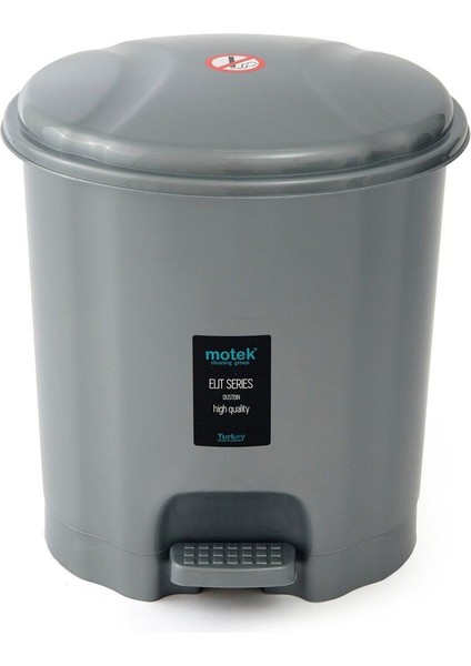 22 Lt Iç Kovalı Pedallı Çöp Kovası, Gri, Şık ve Fonksiyonel Tasarım