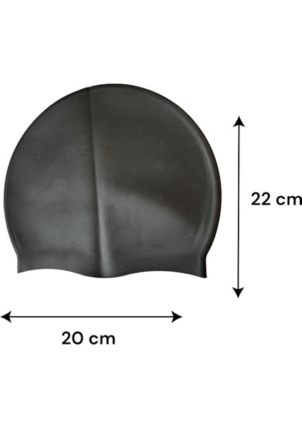 Siyah Silikon Deniz ve Havuz Bonesi, Rahat ve Şık Yüzme Aksesuarı fiyatları