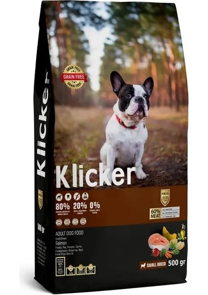 Klıcker Mini Orta Irk Yetişkin Köpek Kuru Maması Somonlu