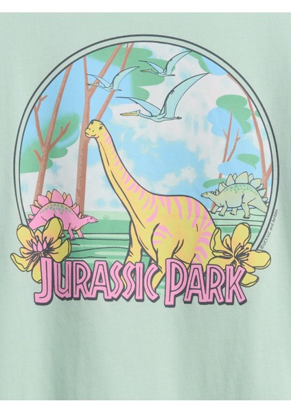 Kız Çocuk Yeşil Grafik Baskılı Tshirt fiyatları