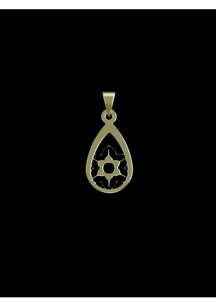 14 Ayar Altın Çiçek Kolye Ucu 1 Gr, KC11107 Kodlu