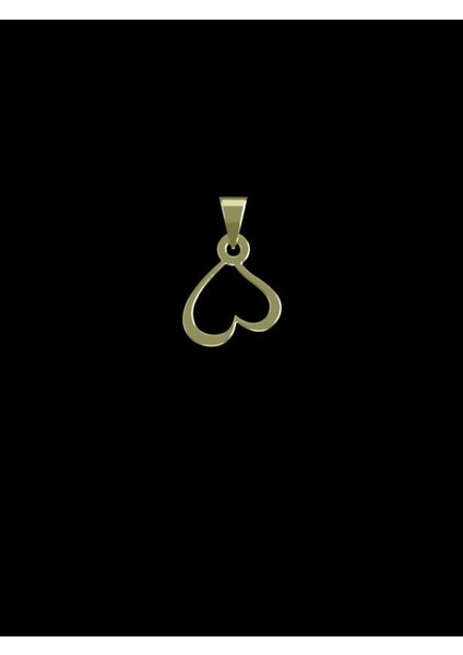 14 Ayar Altın Kalp Kolye Ucu 1 Gr, KC10280 Kodlu