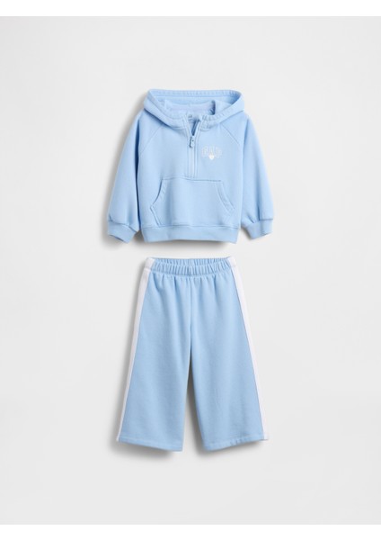 Kız Bebek Bebe Mavisi Vintagesoft Sweatshirt Outfit Set modelleri