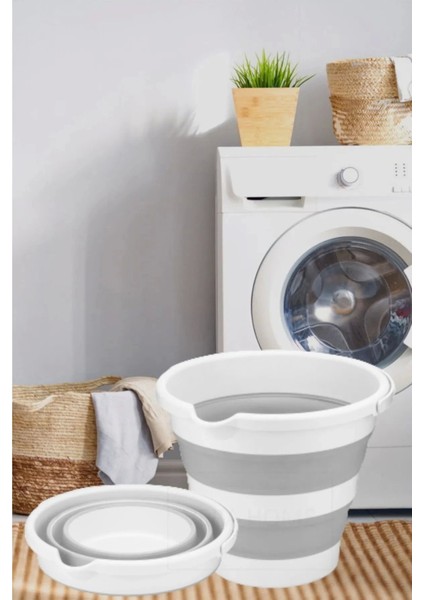 Katlanabilir Silikon Su Kovası 6,5 L, Banyo Temizlik Için Kullanışlı ve Hafif fiyatları