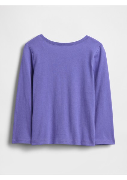 Kız Bebek Mavi Gap Logo T-Shirt modelleri