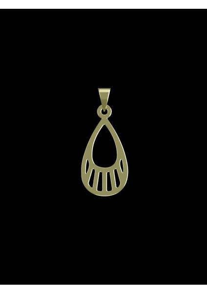 14 Ayar Altın Gözyaşı Damlası Kolye Ucu 1 Gr, KC12143 Kodlu