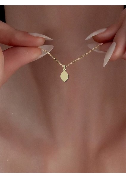 14 Ayar Altın Gözyaşı Damlası Kolye Ucu 1 Gr, KC12385 Kodlu