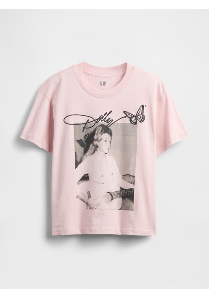 Kadın Pembe Dolly Parton Relaxed Grafik T-Shirt fiyatları