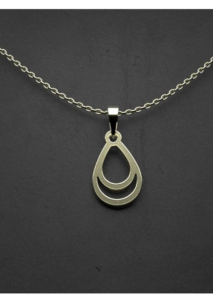 14 Ayar Altın Gözyaşı Damlası Kolye Ucu 1 Gr, KC11998 Kodlu