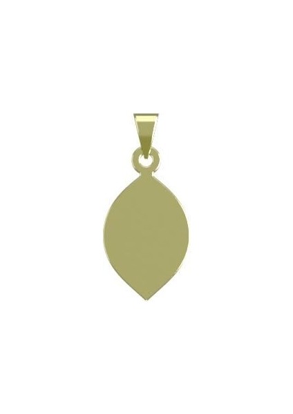 14 Ayar Altın Gözyaşı Damlası Kolye Ucu 1 Gr, KC12385 Kodlu