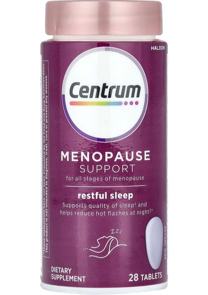 Restful Sleep Menopause Support Tablets, Supplement With Clinically Studied Dailyzz And Genivida, 28 Tablet