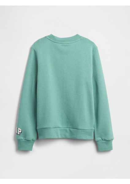 Kız Çocuk Turkuaz Gap Logo Sweatshirt modelleri