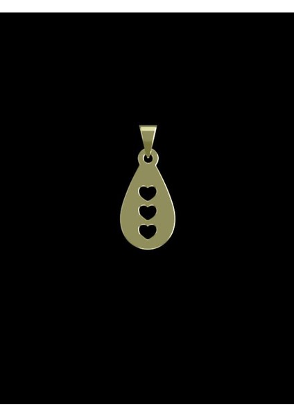 14 Ayar Altın Kalp Kolye Ucu 1 Gr, KC11954 Kodlu