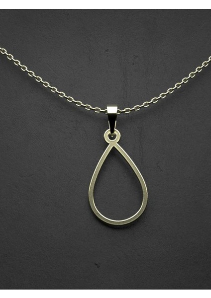 14 Ayar Altın Gözyaşı Damlası Kolye Ucu 1 Gr, KC12280 Kodlu