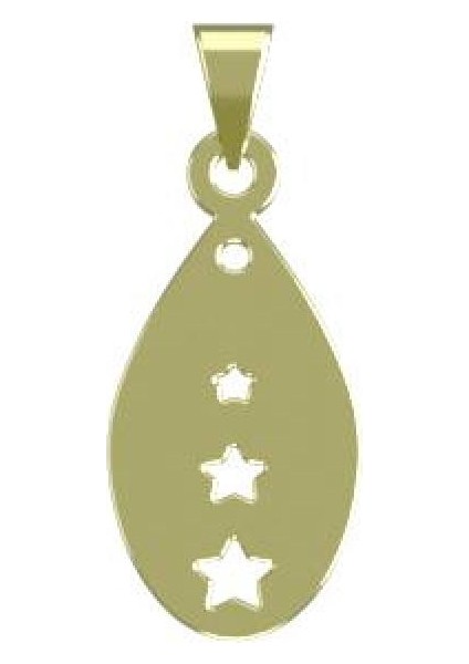 14 Ayar Altın Yıldız Kolye Ucu 1 Gr, KC11594 Kodlu