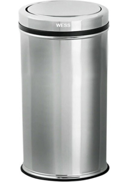 Paslanmaz Kapaklı Çöp Kovası 5 Lt Gri 21X26 Şık ve Kullanışlı