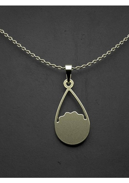 14 Ayar Altın Gözyaşı Damlası Kolye Ucu 1 Gr, KC12111 Kodlu