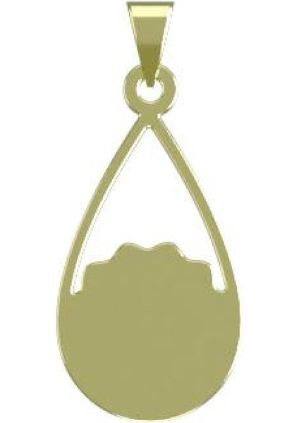 14 Ayar Altın Gözyaşı Damlası Kolye Ucu 1 Gr, KC12111 Kodlu