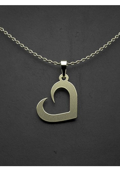 14 Ayar Altın Kalp Kolye Ucu 1 Gr, KC17642 Kodlu