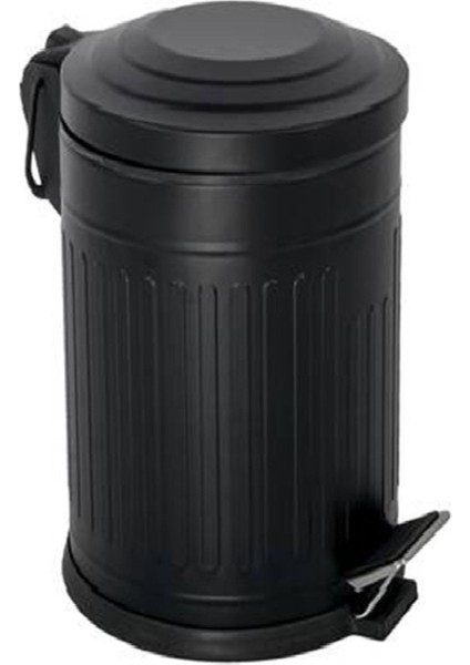 Beyaz ve Siyah Pedallı Çöp Kovası, Amortisörlü Kapak, 12 Litre, Şık ve Kullanışlı fiyatları