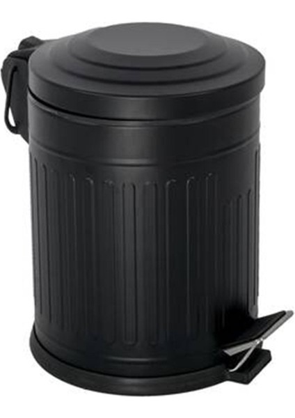 Beyaz ve Siyah Pedallı Çöp Kovası, Amortisörlü Kapak, 12 Litre, Şık ve Kullanışlı fırsatları