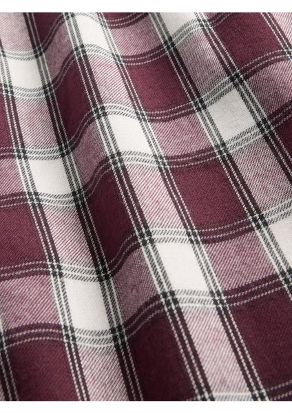 Erkek Çocuk Bordo Geri Dönüştürülmüş Flannel Pijama Jogger fiyatları