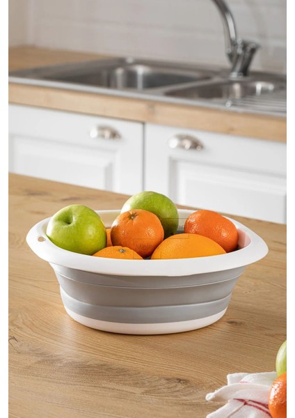 Pratik Katlanabilir Leğen 2,7l, Akordiyon Tasarım, Hafif ve Kullanışlı fiyatları