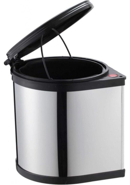 Dolap Içi Otomatik Açılır Çöp Kovası, 11 Litrelik, Şık Krom Tasarım