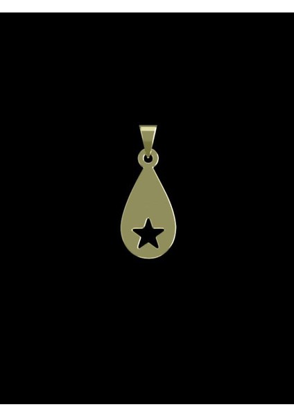 14 Ayar Altın Yıldız Kolye Ucu 1 Gr, KC11624 Kodlu