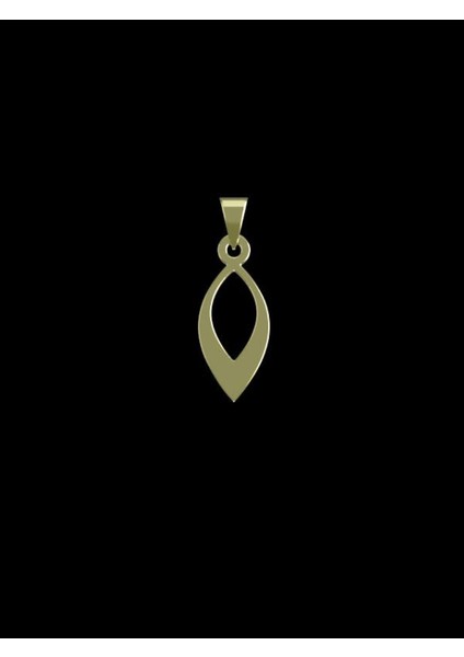 14 Ayar Altın Gözyaşı Damlası Kolye Ucu 1 Gr, KC12018 Kodlu