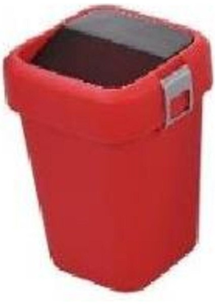 8 Lt Temassız Kırmızı Çöp Kovası, Yeni Nesil, Şık ve Kullanışlı