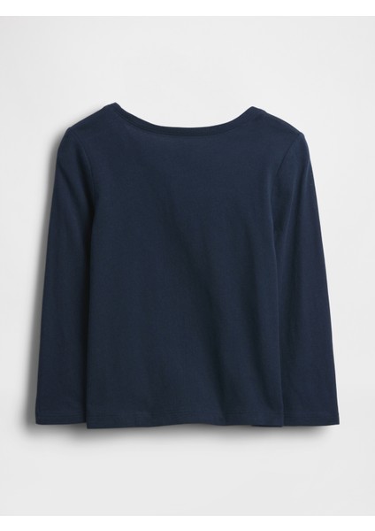 Kız Bebek Lacivert Gap Logo T-Shirt modelleri